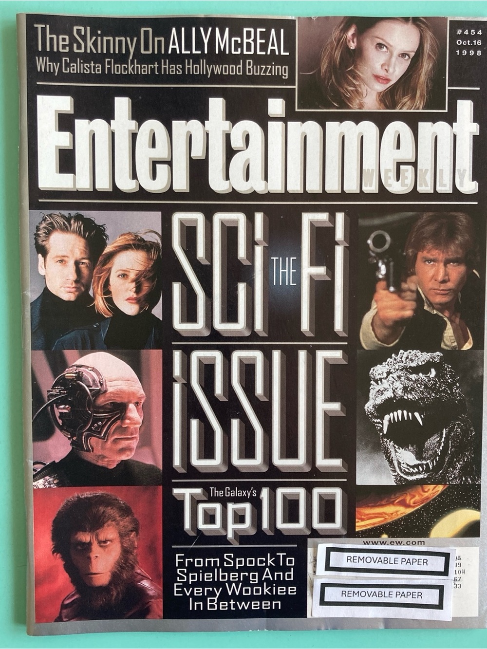 Entertainment Weekly Magazine The SCI FI ISSUE Calista Flockhart October 16 1998
